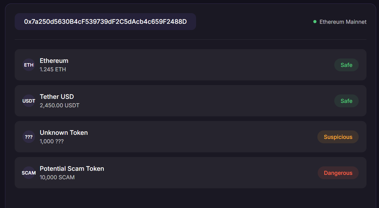 Wallet Checker Dashboard